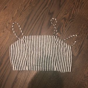 Striped crop top